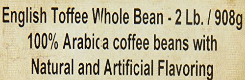 Lola Savannah English Toffee Whole Bean Coffee - Harmonized Blend Of Roasted Almonds And Buttery Caramelized Toffee | Caffeinated | 2Lb Bag #TOP6