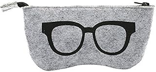 wsloftyGYd Wool Felt Women Glasses Eyewear Zipper Bag Storage Case Sunglasses Box Portable