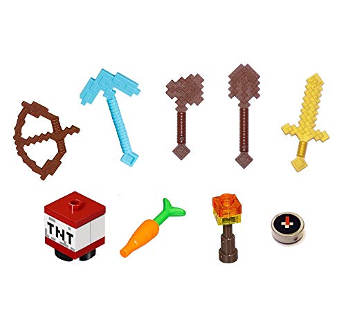 LEGO Minecraft Minifigure Accessory and Weapon Pack (for Steve Alex)