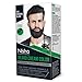 N.i.s.h.a. Beard Colour For Men, Original Black, 100% Grey Coverage, No Ammonia, No Stain, No Paraben, Non Drip Vegan Formula, Long Lasting Color in 10 Minutes, 60g Colorant + 60g Developer