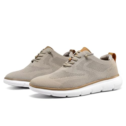 Image of Mens Oxfords Lace-Up Lightweight Casual Walking Shoes Dress Shoes Fashion Sneakers Shoes