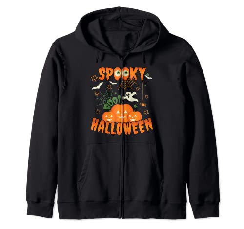 Camiseta espeluznante de Halloween Boo, disfraces de Halloween calabazas Sudadera con Capucha