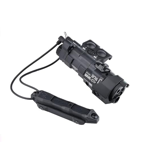 WADSN MAWL-C1+ CNC加工多機能点灯LEDライト ストロボ機能＆IR機能 TAPSスイッチ付く 金属制 (Green-BK)
