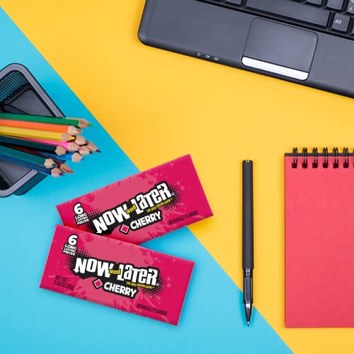 Now And Later Candy, Cherry, 0.93Ounce Bars (Pack Of 24) #TOP3
