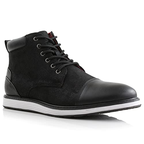 Image of Ferro Aldo Men's Chukka Sneaker Boot | Casual Cap Toe Ankle Boot Hybrid with Lightweight Sole |