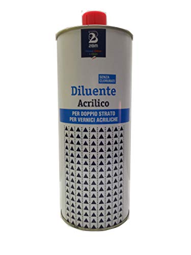 Diluyente acrílico universal medio sin clorados para doble capa 2BM | Disolvente pinturas carrocerías | Dilución de pinturas acrílicas para industrias metálicas y carrocerías | Botella de 1 l.