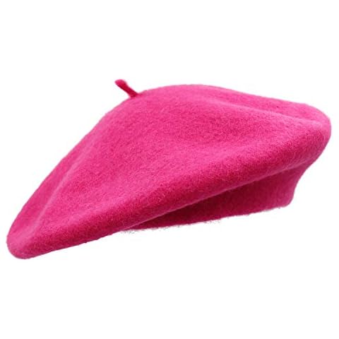 Umeepar Béret en Laine Rose Rouge Cover