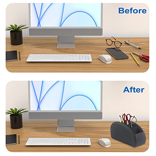 WAYIFON Remote Control Holder with 5 Pockets, Large Holder for TV, DVD, 4K Stick and Bluray Remote Controls, Remote Control Storage for Pens, M-Black - Cosy Home Interiors WAYIFON Remote Control Holder with 5 Pockets, Large Holder for TV, DVD, 4K Stick and Bluray Remote Controls, Remote Control Storage for Pens, M-Black - Image 6