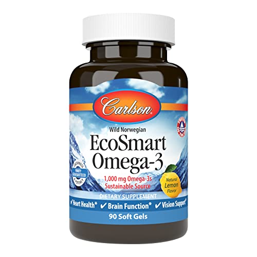 Carlson - EcoSmart Omega-3, Sustainable Source, Promotes Heart, Brain, Vision