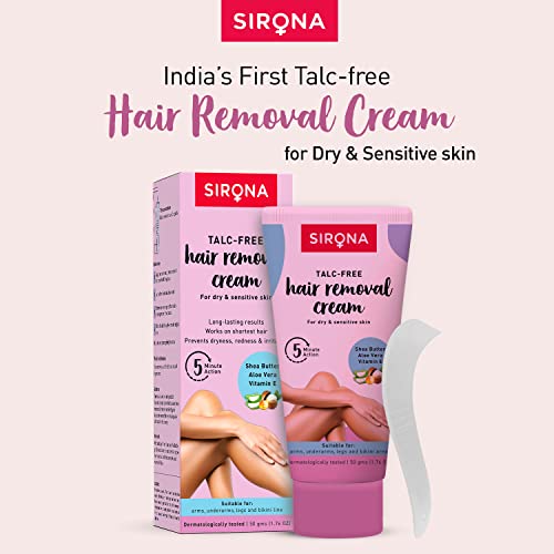 Sirona Hair Removal Cream, Sensitive Skin For Women - 1.76 Fl Oz | With Aloe Vera, Vitamin E & Shea Butter | Ideal For Bikini Line,Underarm, Legs #TOP2