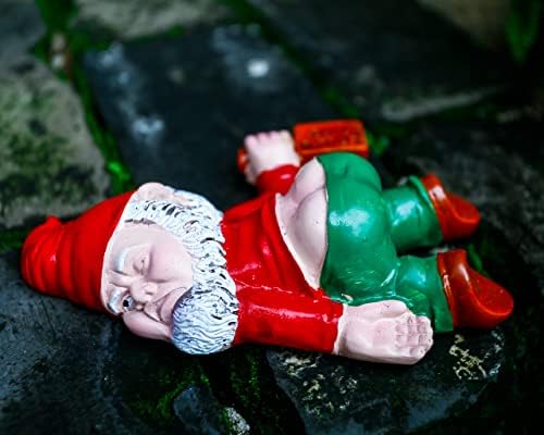 Naughty Garden Gnome Lawn Ornament Funny Finger Dwarfs For Indoor Outdoor,12cm
