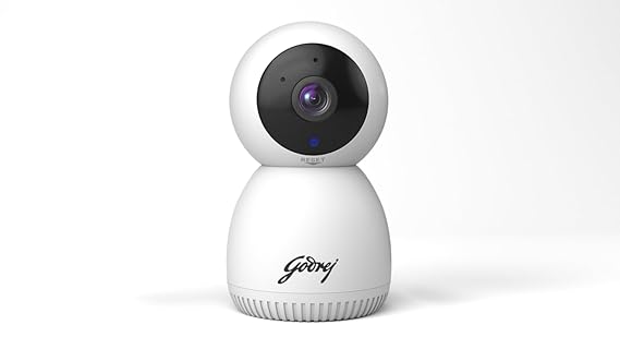 Godrej Security Solutions EVE PRO 5 panTilt Smart WiFi Security Camera for Home with 350 Deg | 2880 x 1620 pixel | 2-Way Audio | Night Vision | Smart Motion Tracking | Humanoid Detection, Alarm System