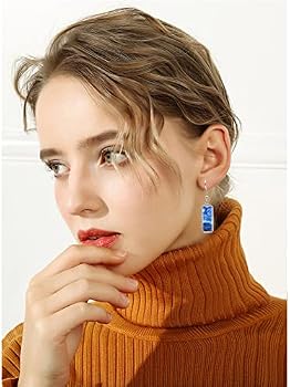 MIGUO STORE Orecchini Donna Creativi Con Pietre Colorate: Design Ispirato A Van Gogh, Stile Chic E Astratto - 2