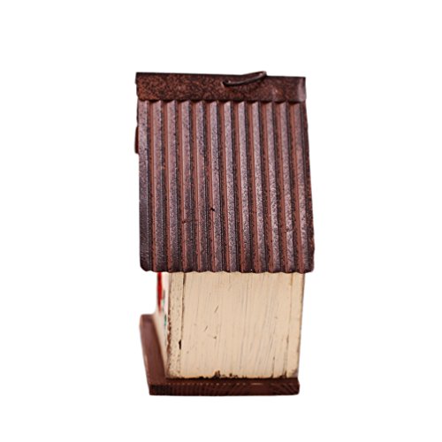 Topadorn Carved Floral Wooden Birdhouse #TOP11