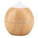 Produktbild Asixx USB Luftbefeuchter, 130ml Mini Raumluftbefeuchter Holzmaserung mit Beruhigendem LED-Licht für Zuhause, Büro, SPA, Schlafzimmer usw(Hell Holz)