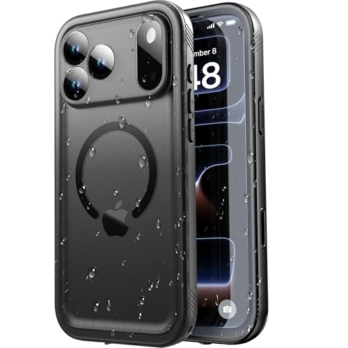 SPORTLINK for iPhone 17 Pro Waterproof Case, M/Black