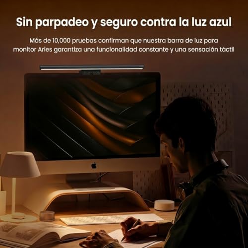 Yeelight Monitor Lampe LED mit Fernbedienung & Touch Control, 40cm Monitor Light Bar mit Anti-blaues Licht, monitor licht Bildschirmlampe USB mit Auto-Dimmen, PC Monitorlampe Büro Lampe