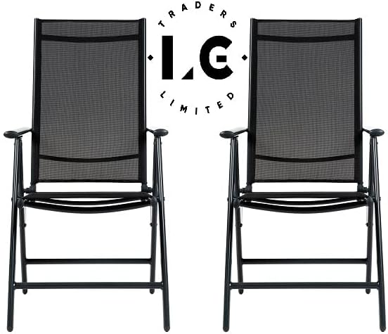 7 Position Folding Multi-Purpose Chair Indoor-Outdoor Chair Camping Oversized Adjustable High Back Deck Chair Lounge Seat with Armrests Easy Portable Outdoor Chair (1)