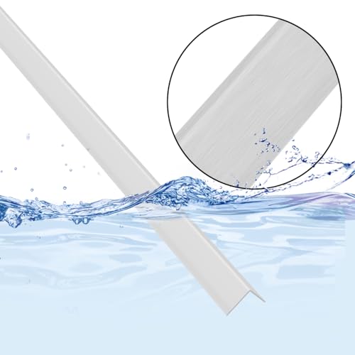 Image of 2pcs 57 inch L*1.42 inch W Aluminum Self-Adhesive Wall Corner Protectors, Wall Furniture Bumper, Safety Baby Proofing Corner Cushion Table Edge, Wide Coverage and Easy to Install - Silver