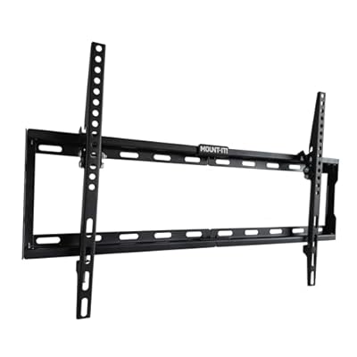 Mount-it! Slim Tilting TV Wall Mount Bracket | Low Profile Tilt TV Mount for Samsung, Sony, Vizio, TCL, LG, Sharp 32 to 65 Inch LCD/LED/4K TVs