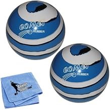 EPCO Duckpin Bowling Balls- Comet Rubber - Royal with White & Black 4 7/8 inch- 3lbs. 8 oz. 2 Balls
