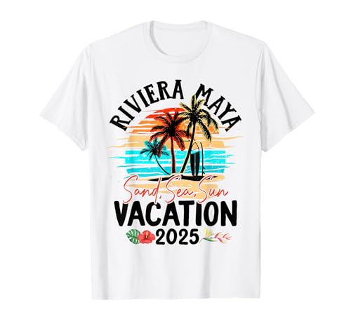 Riviera Maya Mexico Vacation 2025 Matching Family Group T-Shirt