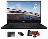 MSI Stealth 15M Gaming & Entertainment Laptop (Intel i7-1260P 12-Core, 32GB RAM, 512GB PCIe SSD, RTX 3060, 15.6' 144Hz Full HD (1920x1080), Win 11 Pro) with Loot Box, Clutch GM08, Pad