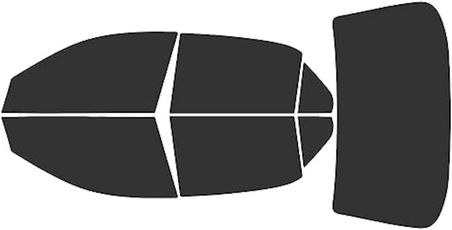 Rvinyl Window Tint Kit Compatible with Honda Accord 2003-2007 Sedan - Black 20% - Single Ply No Bubble Film - Do it Yourself Vehicle Complete Precut Kit