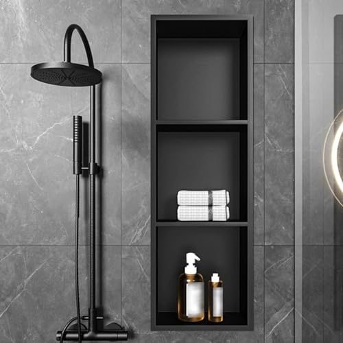 Niche de douche en acier inoxydable 31,8 cm gris idéal pour ranger bouteilles