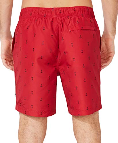 Nautica Men's Classic Anchor Print Quick Dry Swim Trunks #TOP11