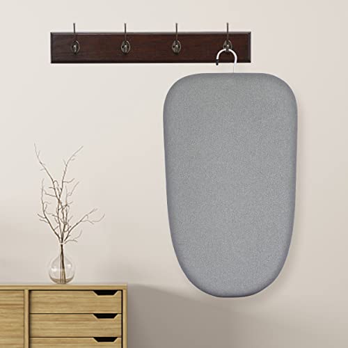 Akozlin Travel Countertop Ironing Board 23.6" L X 14" W X 7" H Portable Mini Tabletop Ironing Board With Hook Extra Wide Tabletop Folding Legs Ironing Board With Cotton Cover #TOP2