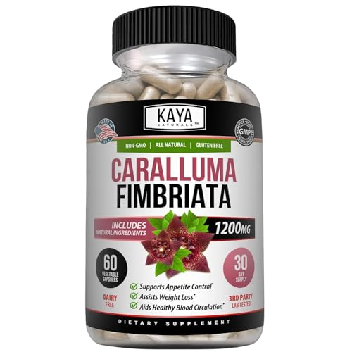 Kaya Naturals - Caralluma Fimbriata 1200mg High Potency Supplement | Maximum Strength Natural