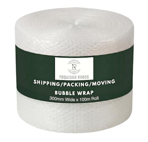 Requisite Needs 300mm x 100m large bubble wrap roll ideal for moving house packing and shipping
