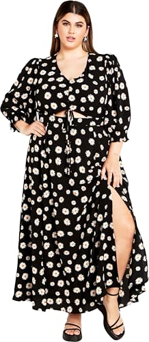 Image of City Chic Women's Plus Size Maxi Dress - Jolene Print