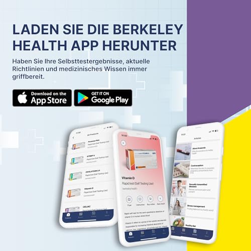 Berkeley Health Helicobacter Pylori Schnelltest-Kit | Selbsttest zur Erkennung von Anti-Helicobacter-Pylori-Antikörpern in Vollblutproben, schnelle Ergebnisse mit 87% Gesamtgenauigkeit | 1 Test