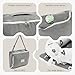 Huggynest Baby Lounger, Baby Nest for Newborns, Portable Breathable Infant Lounger for 0-12 Months Adjustable Cozy Comfort - Letter Grey