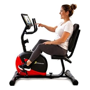 Homeology ZENPEDAL Recumbent Exercise Bike for Home, Magnetic Resistance Bike with 8 Levels, LCD Monitor with Heart Rate, Adjustable Seat with Back Support, Quiet Indoor Cycle