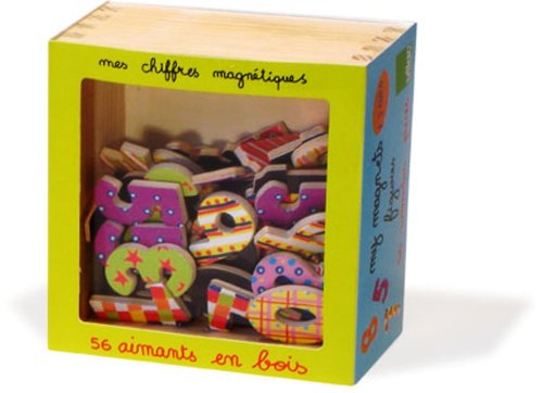 Vilac 8019 Numeri Magnetici In Legno - 56 Pezzi Per Gioco Educativo Bambini