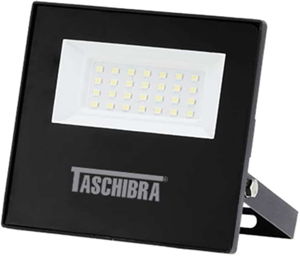 Refletor Tr Led Slim 50w 6500k Preto Taschibra