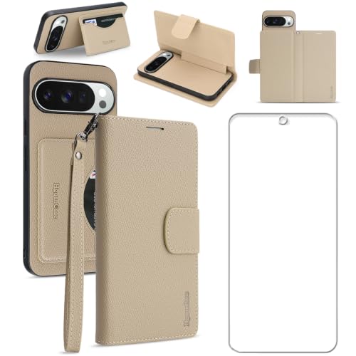Google Pixel 11 �p �P�[�X ��p�����K���X�t�� ������ 2in1 �X�g���b�v�t�� �蒠�^ RFID �u���b�L���O 2way �{�v�� �X�L�~���O�h�~ �J�[�h���[ �}�O�l�b�g �J�����ی� �ϏՌ� �O�[�O�� �s�N�Z�� �J�o�[ (�x�[�W��)