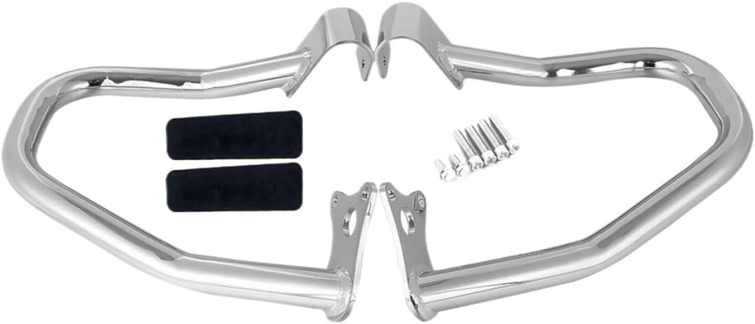 Engine Guard Crash Bars Silver Front Engine Guard Frame Highway Crash Bar for Scout for Rogue Sixty for Bobber Twenty 2020-2024 Motorbike Crash Bar Bumper