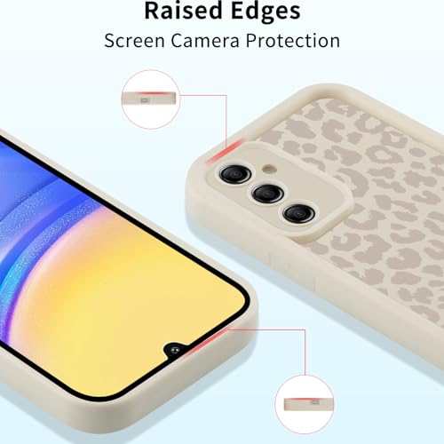 Yoedge 2 Pack Cute Phone Cases for Samsung Galaxy A15 5G 6.5", Fashion Leopard Print Slim Soft TPU Phone Case for Women, Shockproof Cover Protective Funda para Girls, Rose for Samsung Galaxy A15 5G - Image 5