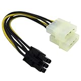 COMeap (3-Pack) 6 Pin PCI Express to 2X Molex LP4 Power Cable 6-inch(15.5cm)