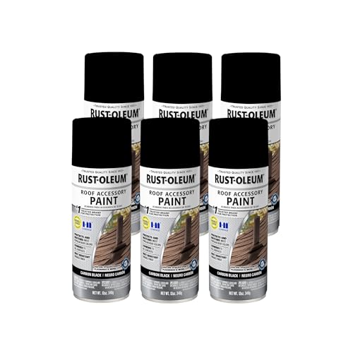 Rust-Oleum Roof Accessory Coating Spray Paint, Carbon Black