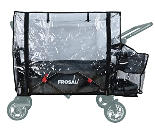 Regenverdeck FROSAL Bollerwagen Leo | Regenschutz für Transportwagen faltbar