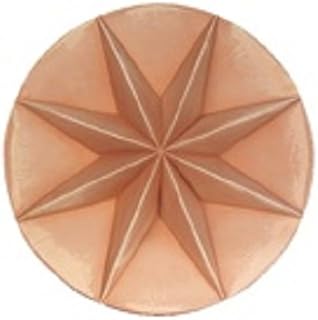 TERRACOTTA “STAR” +MODERN SUN (SET OF 2) WALL PLAQUE; STAR: DIAMETER 34 CM, DEPTH 7 CM; MODERN SUN: DIAMETER 35 CM, DEPT 7 CM.– PANELS FOR GARDEN WALL DECORATION - POTTERY HANDMADE IN ITALY