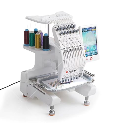 YESHI Computergesteuerte Einzelkopf-Stickmaschine 12 Nadeln