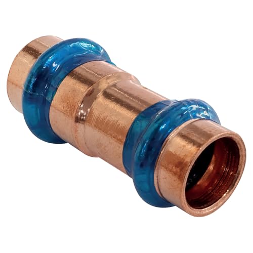 SOMATHERM FOR YOU, Manchon réduit cuivre à sertir FF Ø18 Ø14 - Raccord à sertir cuivre certifié ATEC et QB - Joint d’étanchéité EPDM - Pression max 16 bars - Température max 95°C