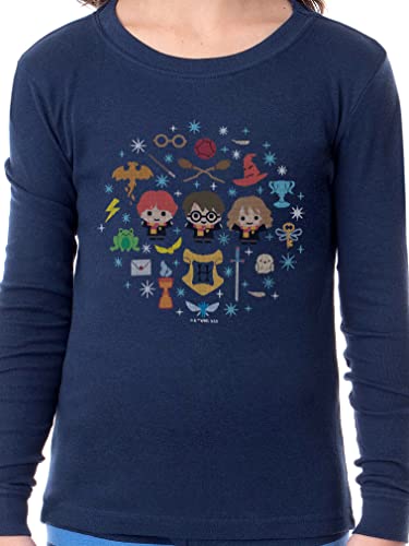 Harry Potter Golden Trio Icons Sweater Wizarding World Tight Fit Cotton Matching Family Pajama Set4