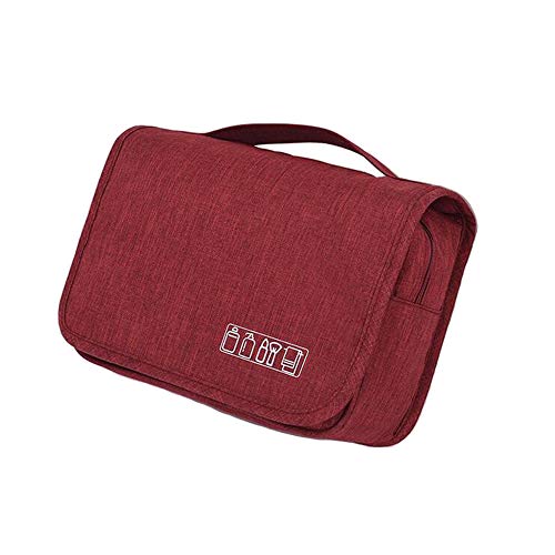 Trousse de toilette de grande capacité avec crochet de suspension, sac de toilette de voyage pliable pour homme et femme. Trousse de maquillage portable à suspendre et à transporter Cover